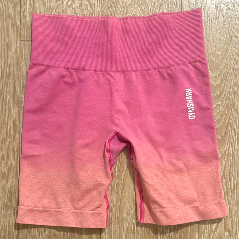 Gymshark Pink Ombre Biker Shorts